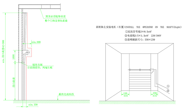 提升門多種提升方式設(shè)計圖